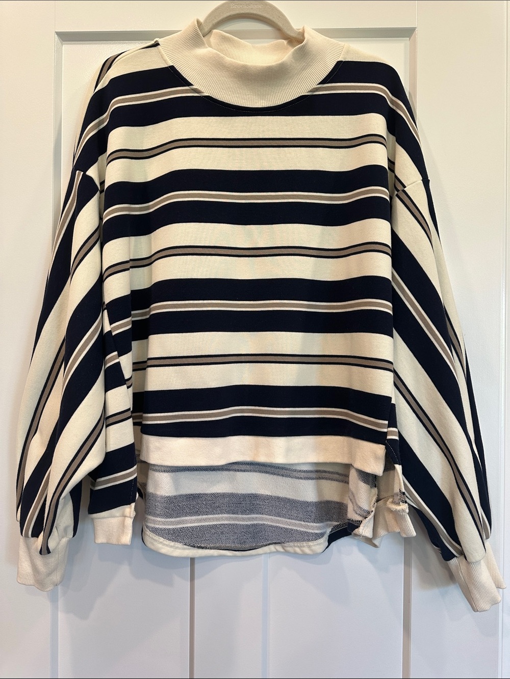 BUCKETLIST Oversized Mock Neck Pullover, Size Small